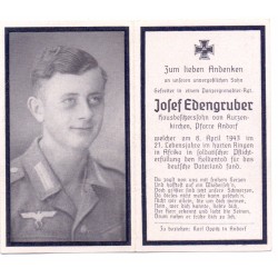 WH,AFRICA, Funeral Card