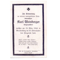 LW Flugzeugführer, Sterbebild