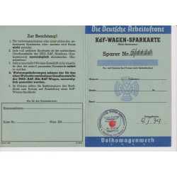 DAF,KdF Car-savings-Card,...
