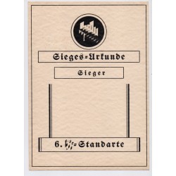6.SS Standarte Urkunde
